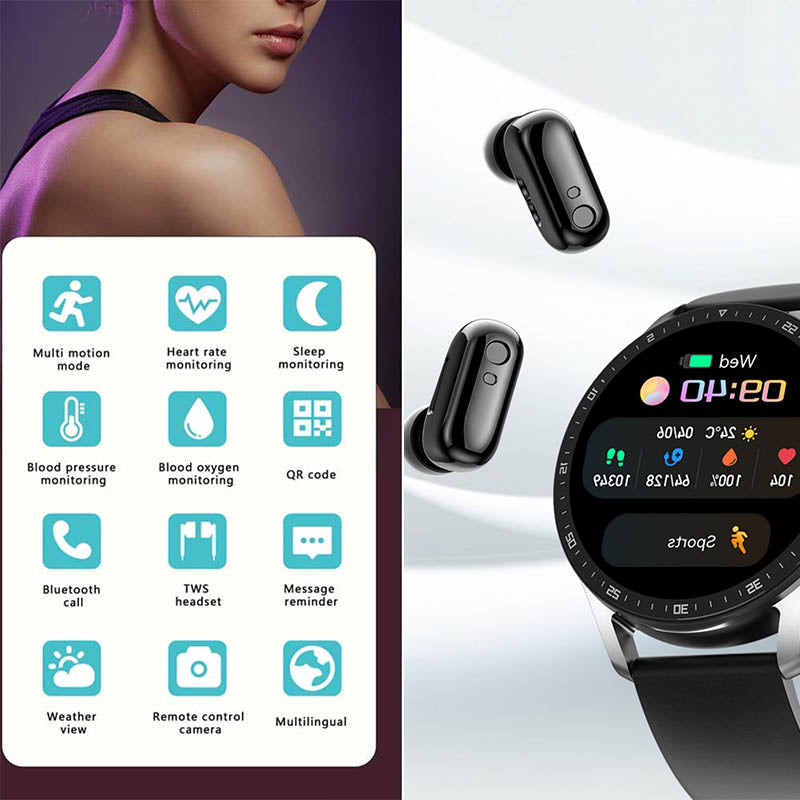 SMARTWATCH 2 EN 1 CON AURICULARES-ES