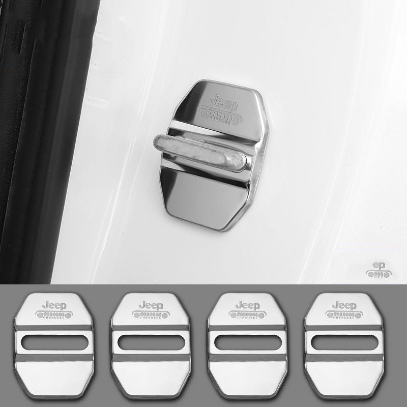 Oferta especial ✨50% de descuento ✨Cubierta protectora anticorrosión de acero inoxidable para cerradura de puerta de coche 🔥4 piezas 🔥-ES