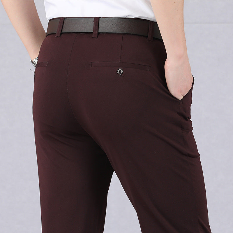 Pantalones clásicos de alta elasticidad para hombre en oferta-ES