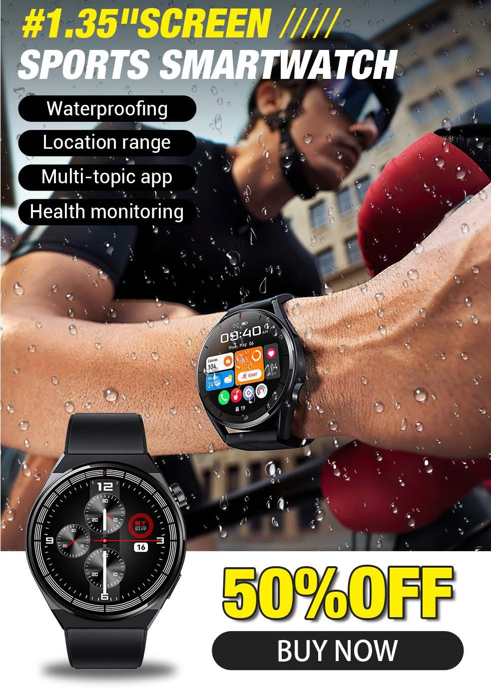 ⏰ Riboto laiko pasiūlymas!⌚ GT8 Sports Smart Watch