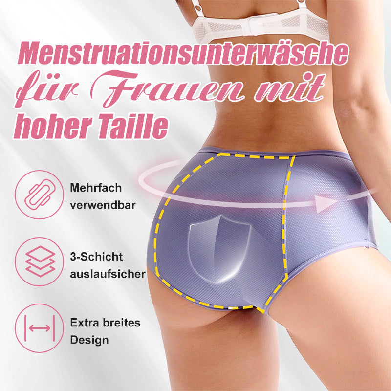 (L-8XL)🌸Osta 2, saa 1 tasuta🔥Naiste kõrge vöökohaga lekkekindel aluspesu👙-EE