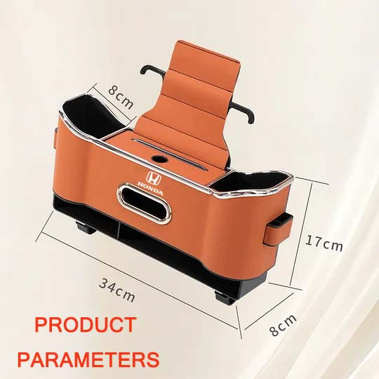 Compartimento de almacenamiento multifuncional para el respaldo del asiento del automóvil.-ES