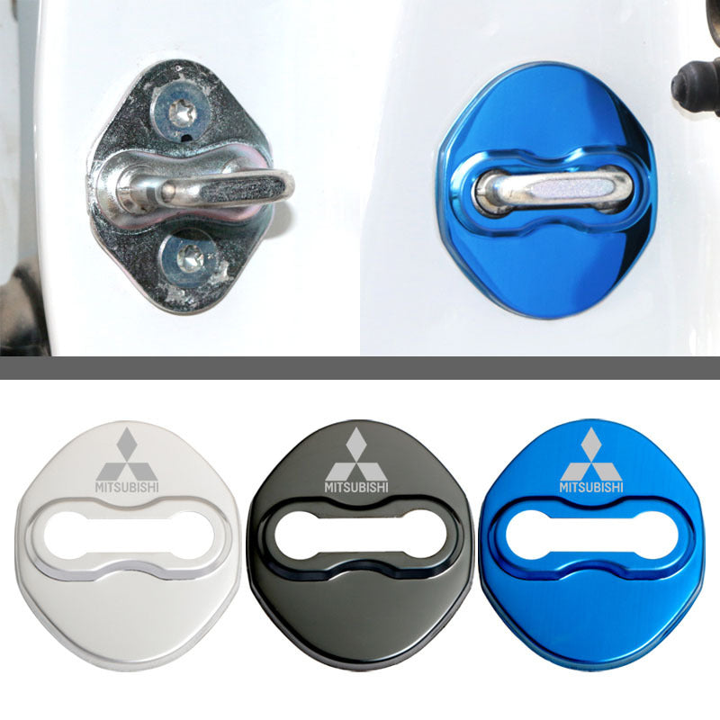 Oferta especial ✨50% de descuento ✨Cubierta protectora anticorrosión de acero inoxidable para cerradura de puerta de coche 🔥4 piezas 🔥-ES