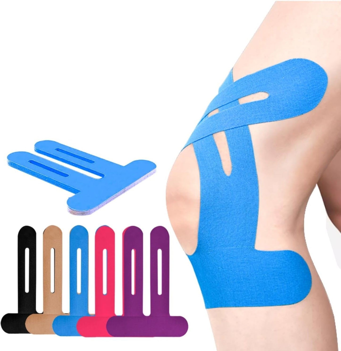 🎁50% de descuento en cinta kinesiológica precortada para rodilla-ES