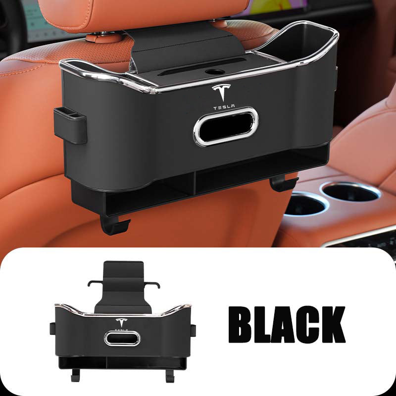 Compartimento de almacenamiento multifuncional para el respaldo del asiento del automóvil.-ES