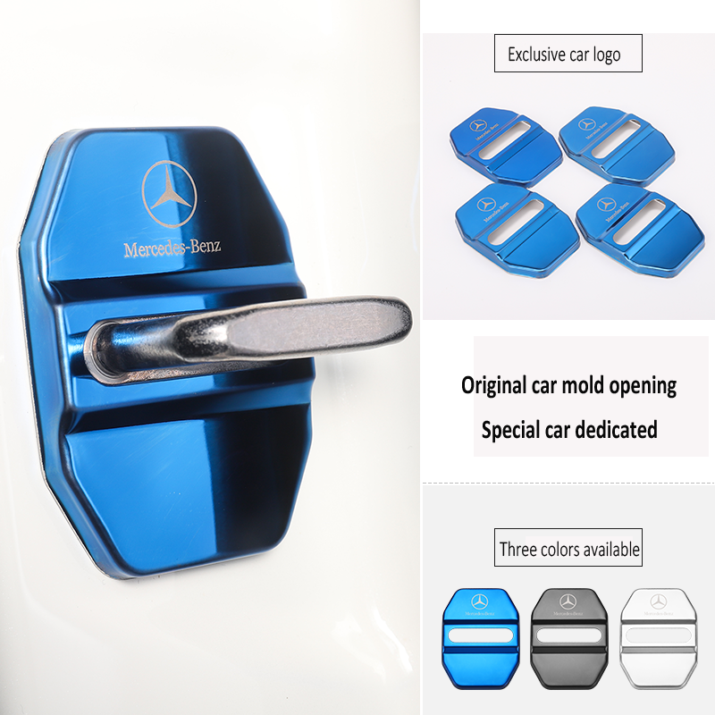 Oferta especial ✨50% de descuento ✨Cubierta protectora anticorrosión de acero inoxidable para cerradura de puerta de coche 🔥4 piezas 🔥-ES