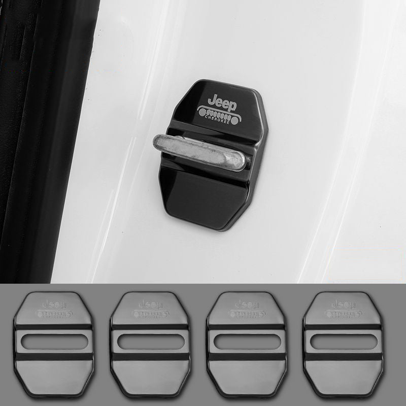 Oferta especial ✨50% de descuento ✨Cubierta protectora anticorrosión de acero inoxidable para cerradura de puerta de coche 🔥4 piezas 🔥-ES
