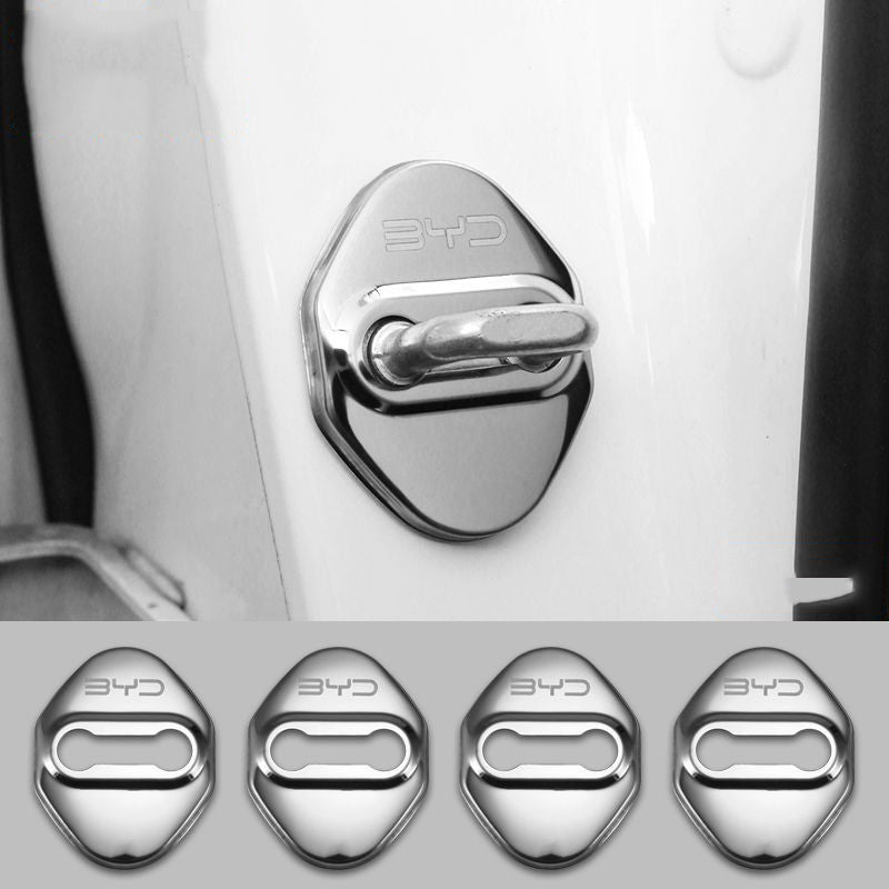 Oferta especial ✨50% de descuento ✨Cubierta protectora anticorrosión de acero inoxidable para cerradura de puerta de coche 🔥4 piezas 🔥-ES