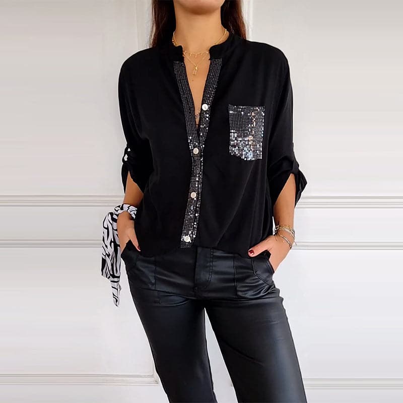 🔥2025 Casual patchwork τοπ με πούλιες-GR