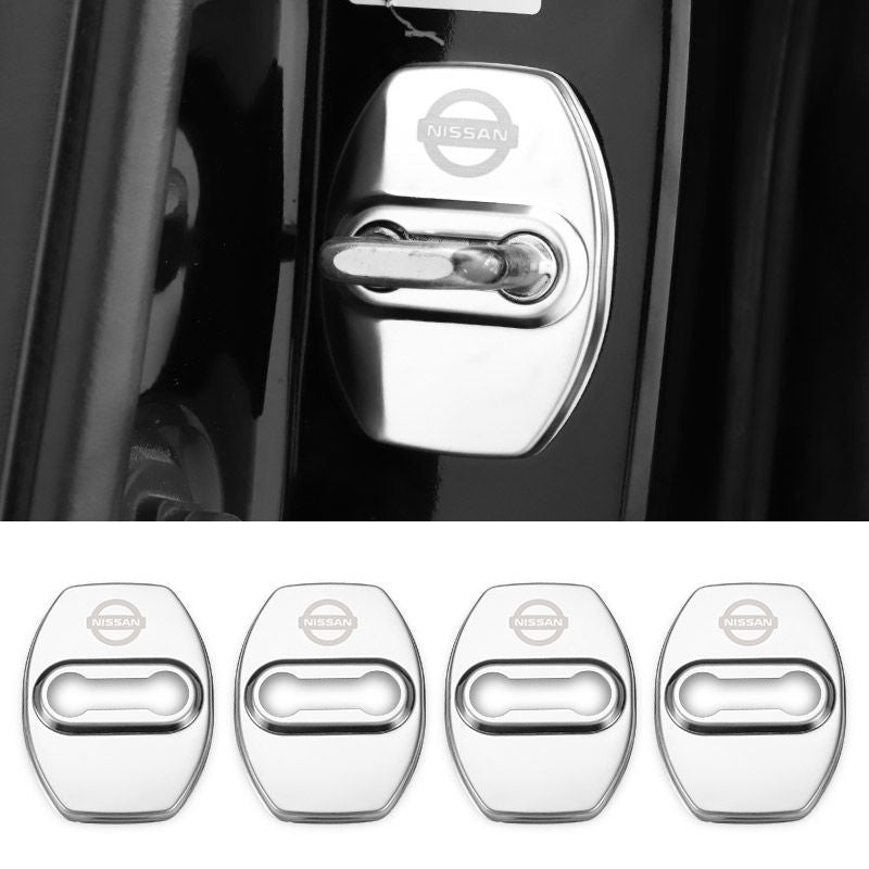 Oferta especial ✨50% de descuento ✨Cubierta protectora anticorrosión de acero inoxidable para cerradura de puerta de coche 🔥4 piezas 🔥-ES
