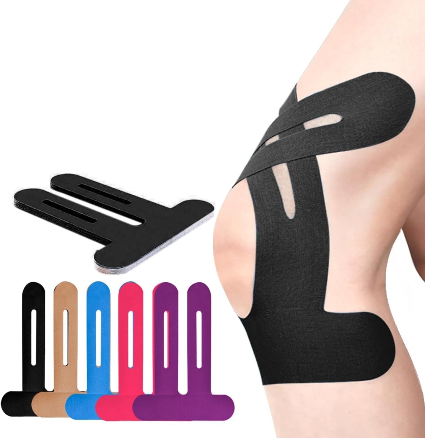 🎁50% de descuento en cinta kinesiológica precortada para rodilla-ES