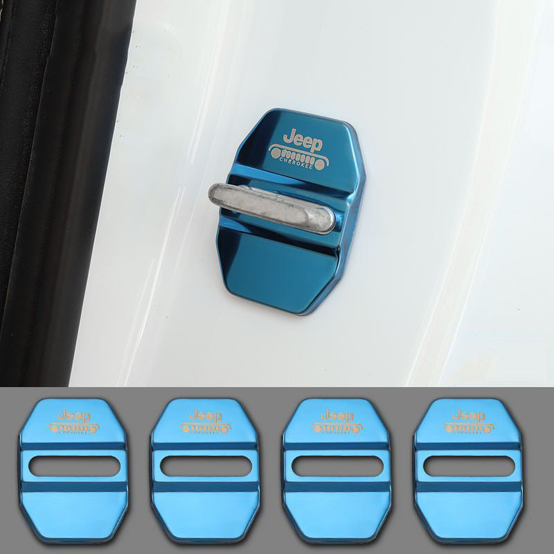 Oferta especial ✨50% de descuento ✨Cubierta protectora anticorrosión de acero inoxidable para cerradura de puerta de coche 🔥4 piezas 🔥-ES
