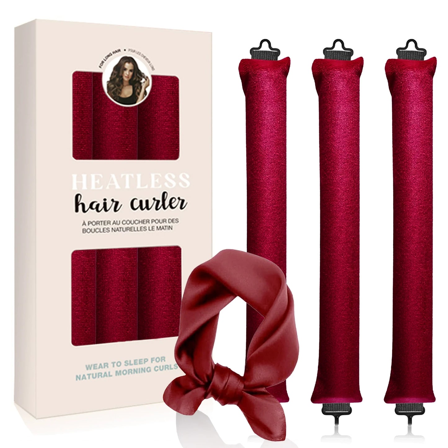 Īpašais piedāvājums -49% ATLAIDE🔥Satin Heatless lokšķēres komplekts-LV