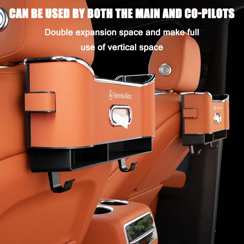 Compartimento de almacenamiento multifuncional para el respaldo del asiento del automóvil.-ES