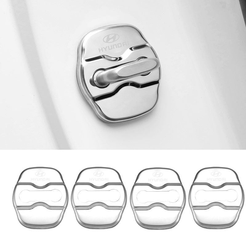 Oferta especial ✨50% de descuento ✨Cubierta protectora anticorrosión de acero inoxidable para cerradura de puerta de coche 🔥4 piezas 🔥-ES