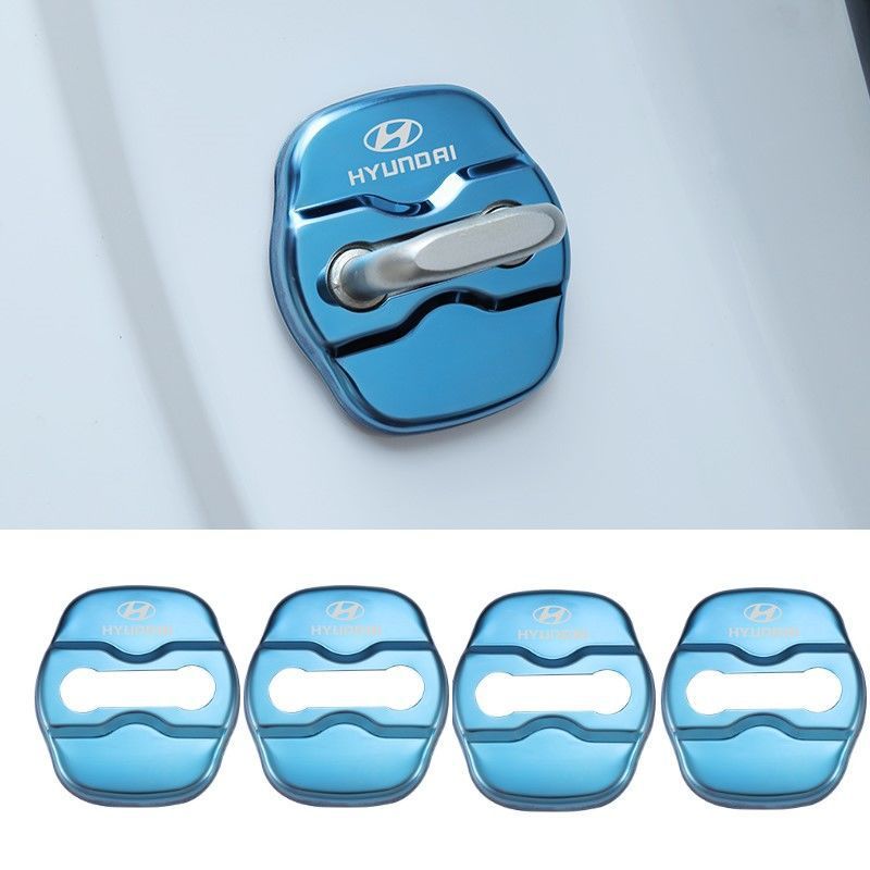 Oferta especial ✨50% de descuento ✨Cubierta protectora anticorrosión de acero inoxidable para cerradura de puerta de coche 🔥4 piezas 🔥-ES