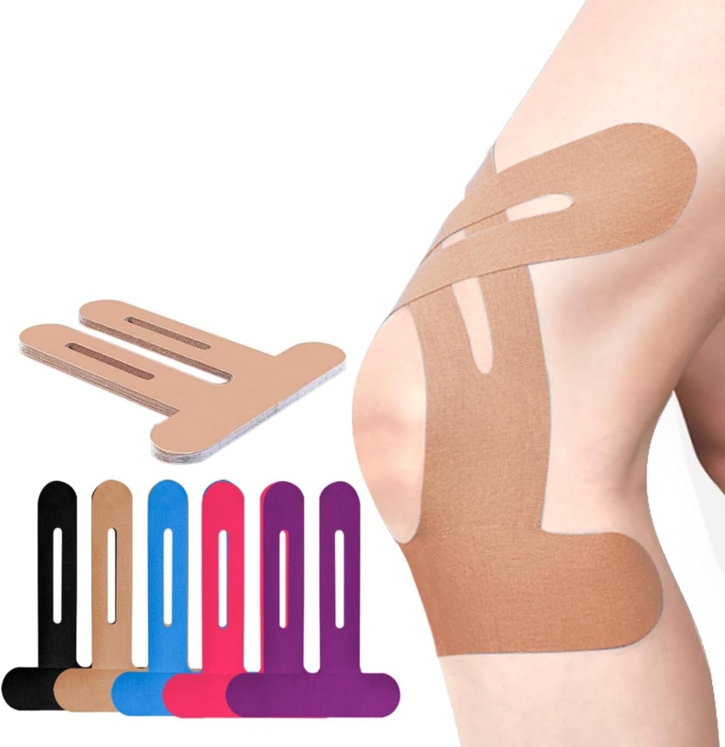🎁50% de descuento en cinta kinesiológica precortada para rodilla-ES