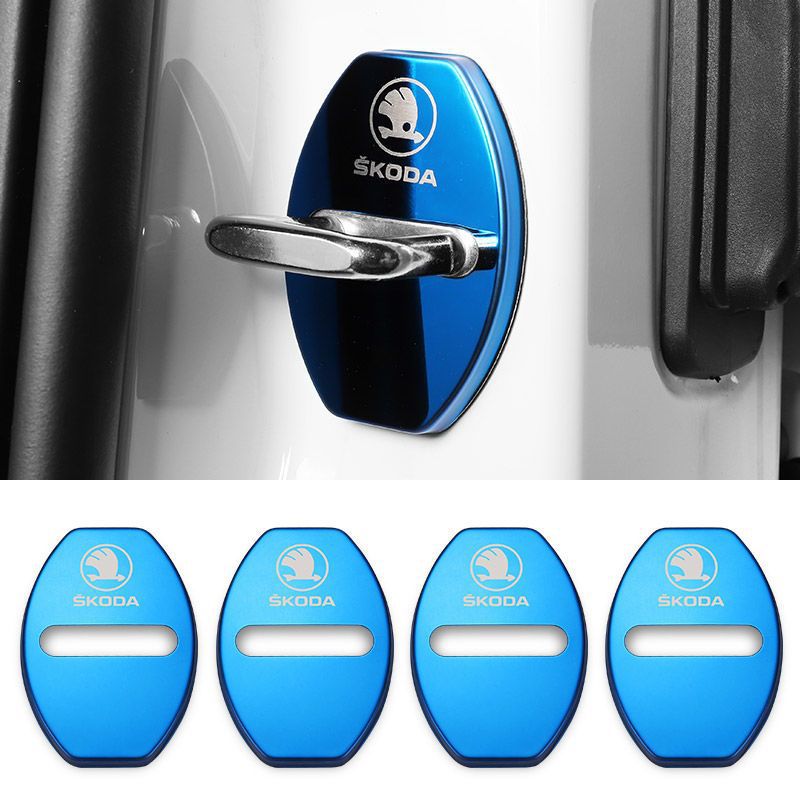 Oferta especial ✨50% de descuento ✨Cubierta protectora anticorrosión de acero inoxidable para cerradura de puerta de coche 🔥4 piezas 🔥-ES