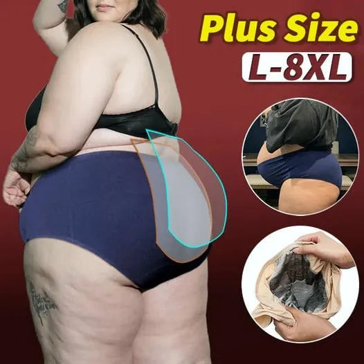 (L-8XL)🌸Osta 2, saa 1 tasuta🔥Naiste kõrge vöökohaga lekkekindel aluspesu👙-EE