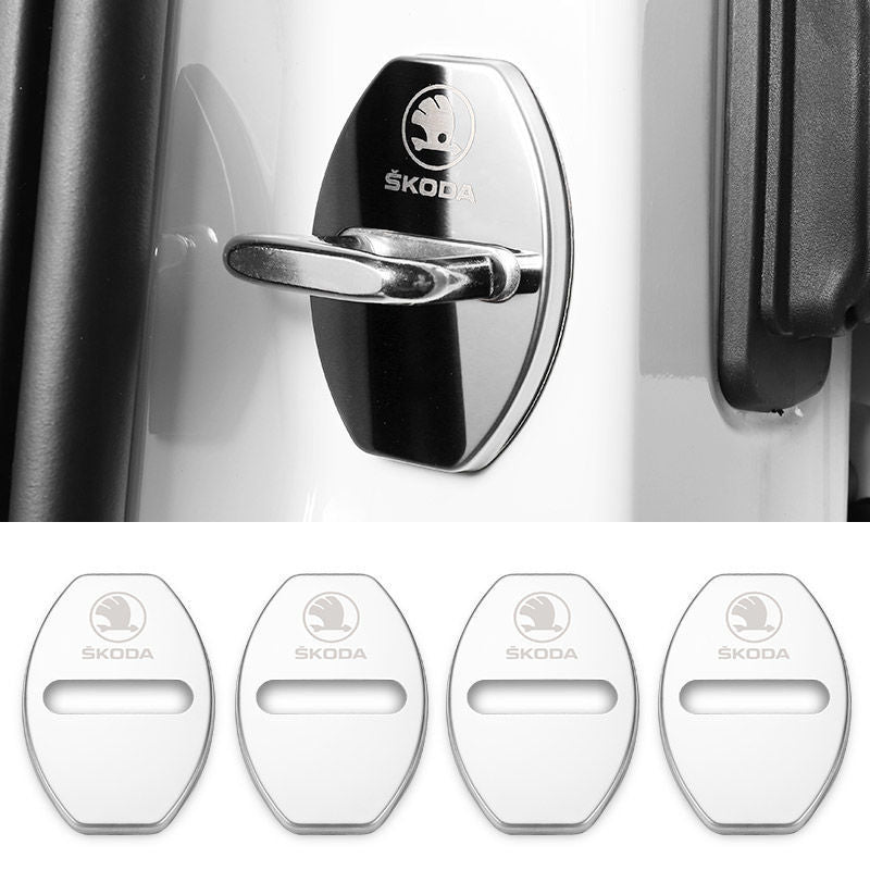 Oferta especial ✨50% de descuento ✨Cubierta protectora anticorrosión de acero inoxidable para cerradura de puerta de coche 🔥4 piezas 🔥-ES