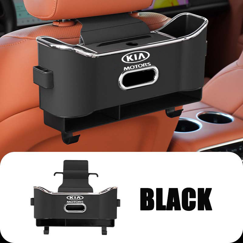 Compartimento de almacenamiento multifuncional para el respaldo del asiento del automóvil.-ES