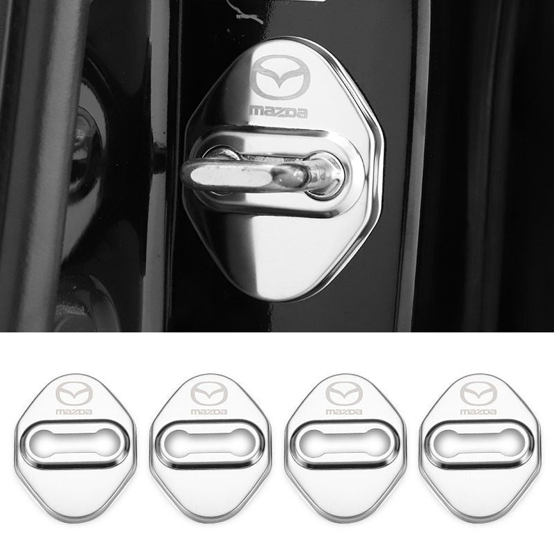 Oferta especial ✨50% de descuento ✨Cubierta protectora anticorrosión de acero inoxidable para cerradura de puerta de coche 🔥4 piezas 🔥-ES
