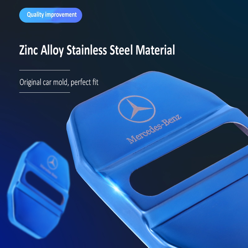 Oferta especial ✨50% de descuento ✨Cubierta protectora anticorrosión de acero inoxidable para cerradura de puerta de coche 🔥4 piezas 🔥-ES