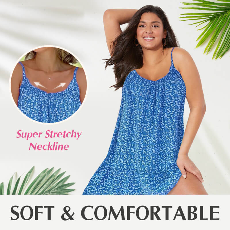 🏝️Vestido con chalecos florales🌸-ES