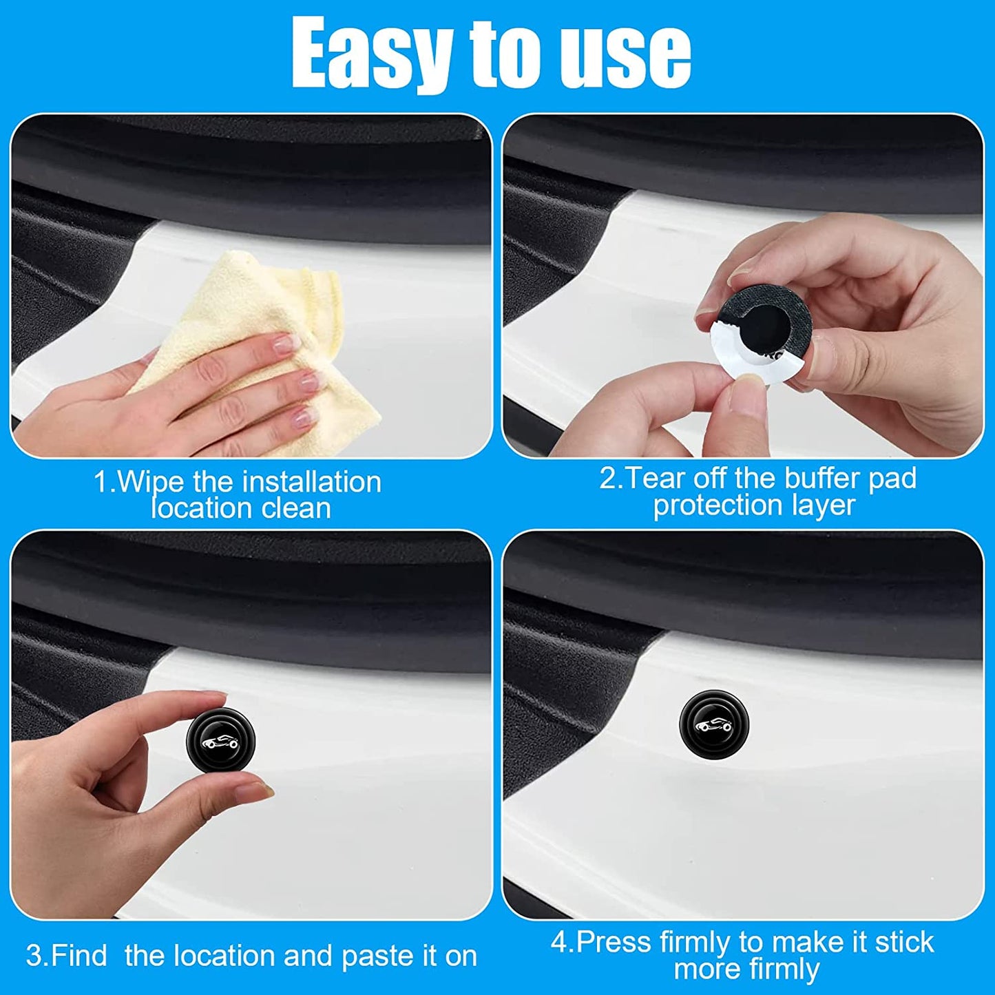 Cojín para puerta de coche de doble vía con alta elasticidad ✨20 uds.✨-ES