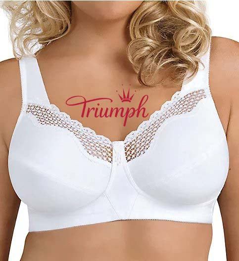 Triumph - (4 τεμ.) Μοναδικό, βαμβακερό σουτιέν με καμπύλη χωρίς μπανέλα-GR