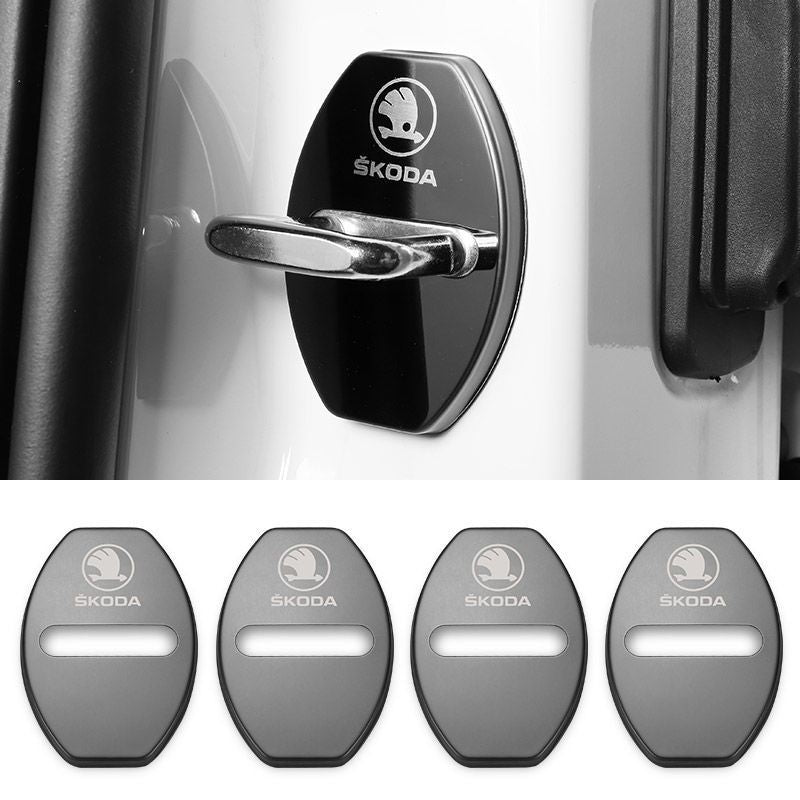 Oferta especial ✨50% de descuento ✨Cubierta protectora anticorrosión de acero inoxidable para cerradura de puerta de coche 🔥4 piezas 🔥-ES