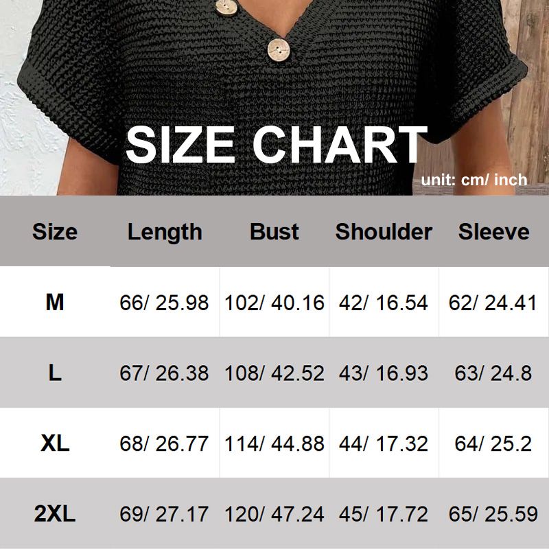 Elegante top de manga corta para mujer con escote en punta.-ES