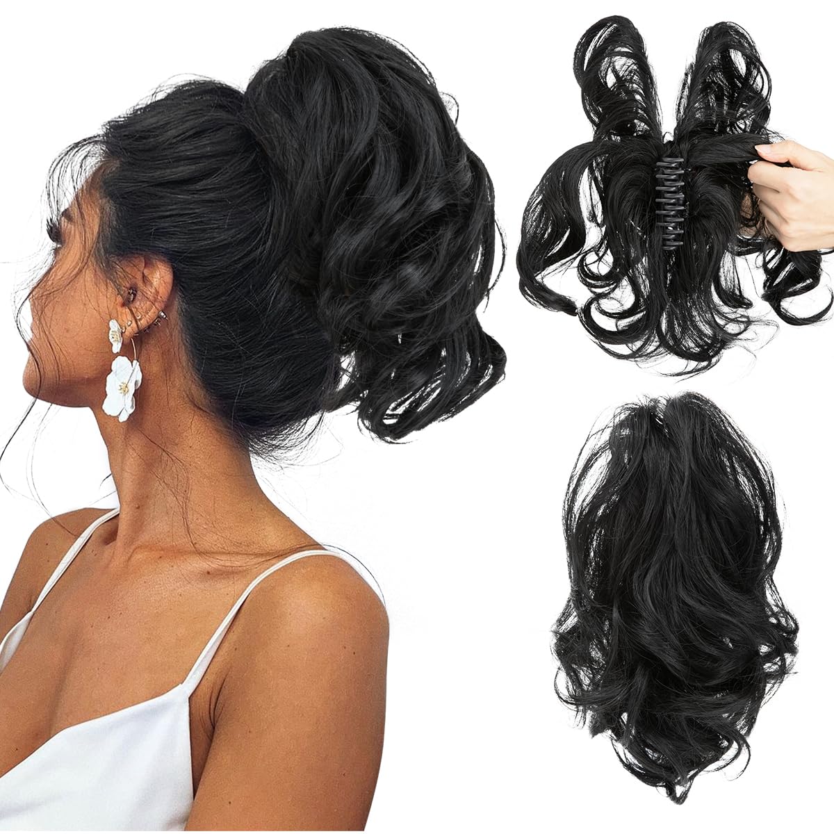 ✨Extensiones de cabello con garras y colas de caballo para damas-ES