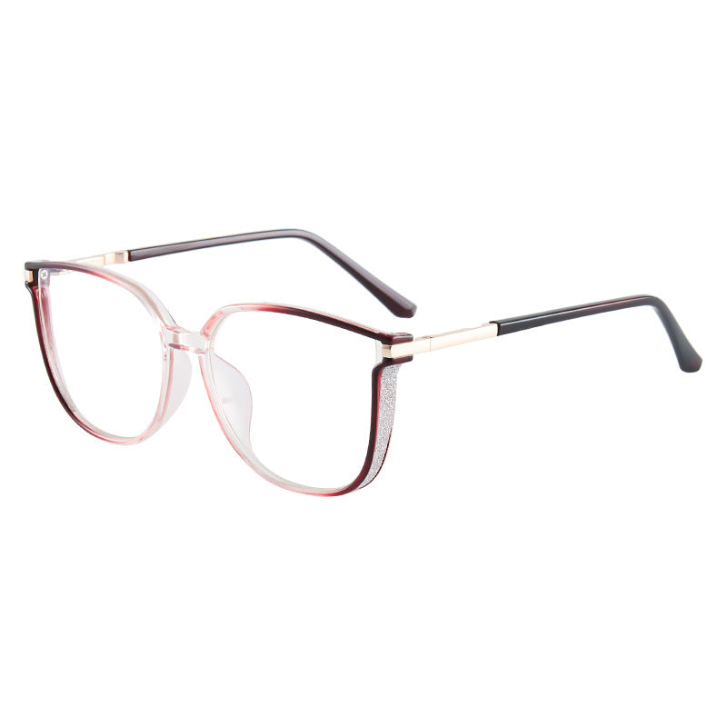 Gafas de moda para mujer con montura grande HD y anti-Blu-Ray-ES