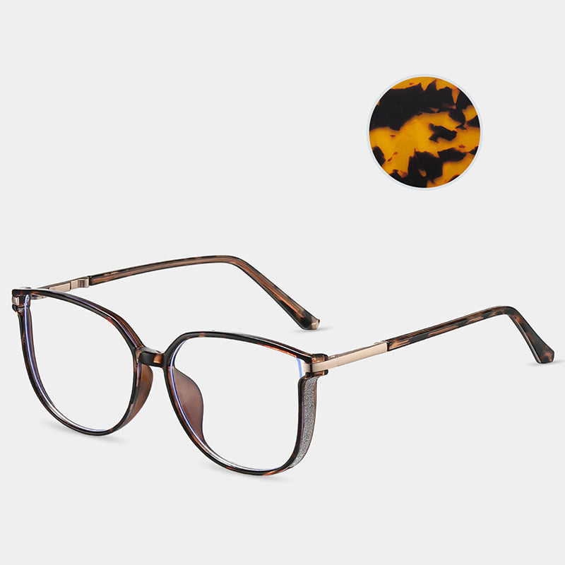 Gafas de moda para mujer con montura grande HD y anti-Blu-Ray-ES