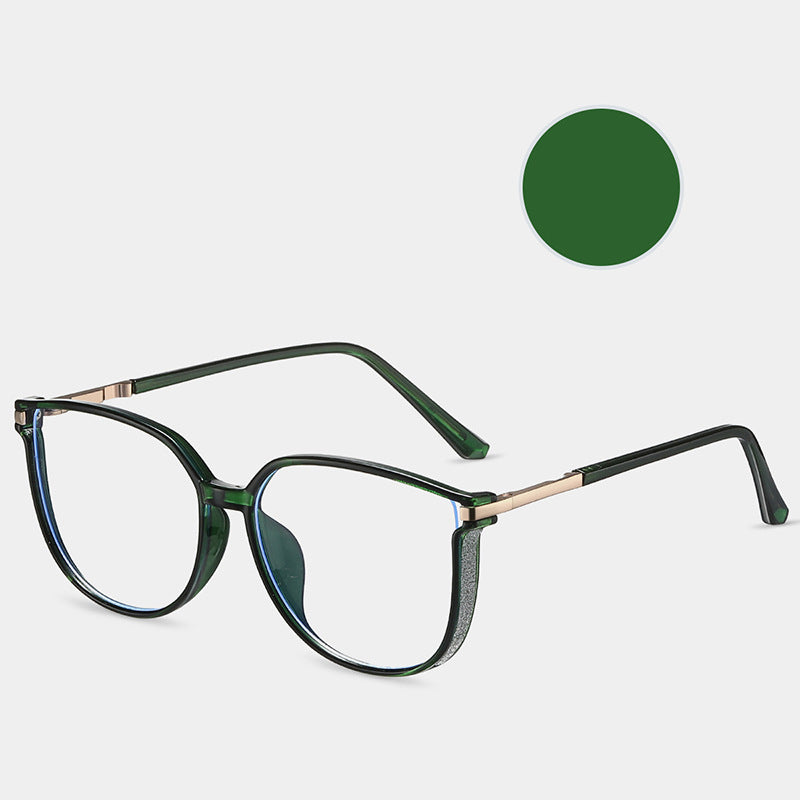 Gafas de moda para mujer con montura grande HD y anti-Blu-Ray-ES