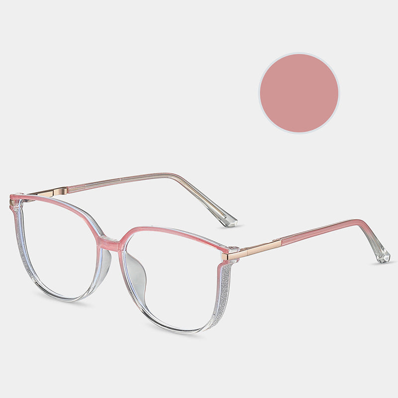 Gafas de moda para mujer con montura grande HD y anti-Blu-Ray-ES