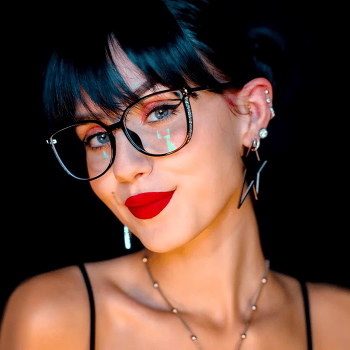 Gafas de moda para mujer con montura grande HD y anti-Blu-Ray-ES