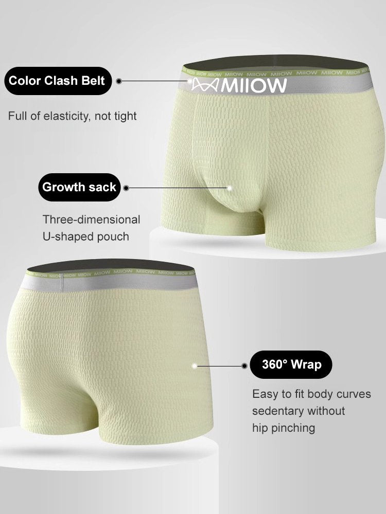 🔥Boxers de algodón para hombre, antibacterianos, transpirables, que absorben el sudor 💝-ES