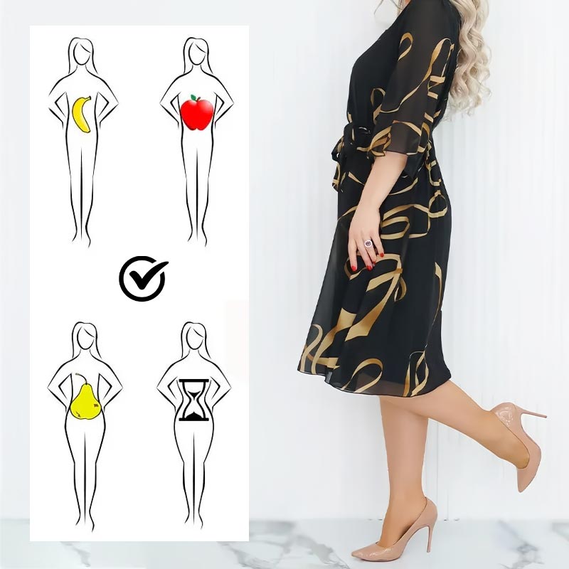 🌸Elegantiška laisva midi suknelė su rankogaliais-GR