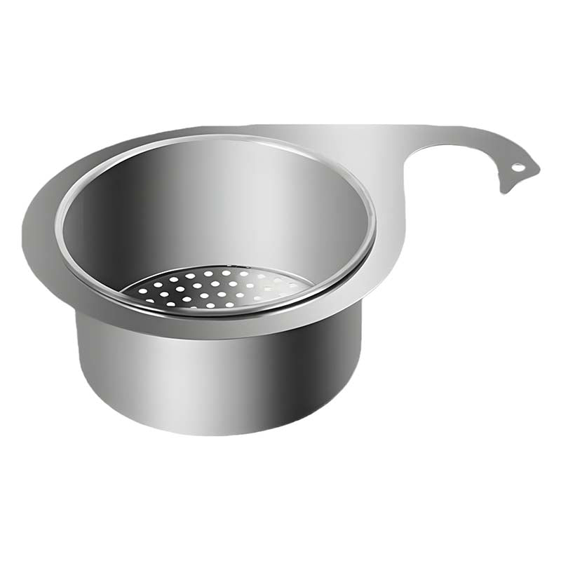 Cesta coladora de fregadero de acero inoxidable con forma de cisne-ES