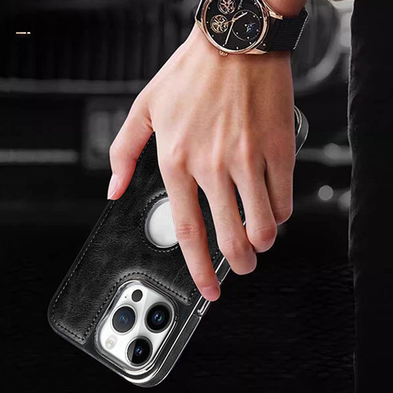💢Funda para iPhone: cuero de lujo-ES