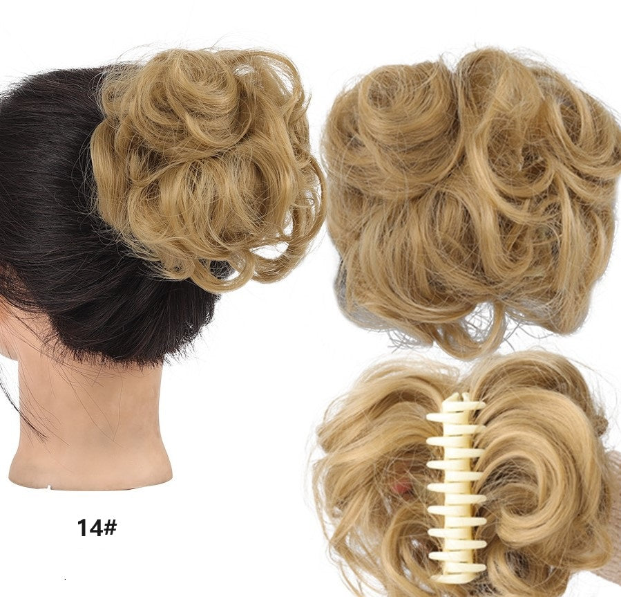 Peluca con clips para cabello natural-ES