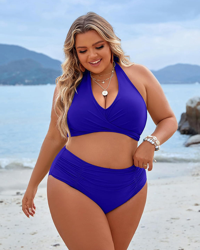 🔥👙Tummy Control Swimwear Modest Bikini s visokim pasom-SK