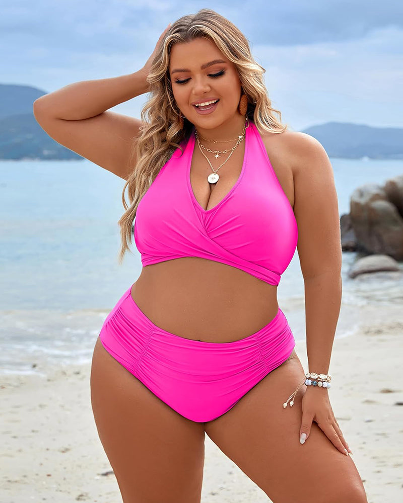 🔥👙Tummy Control Swimwear Modest Bikini s visokim pasom-SK