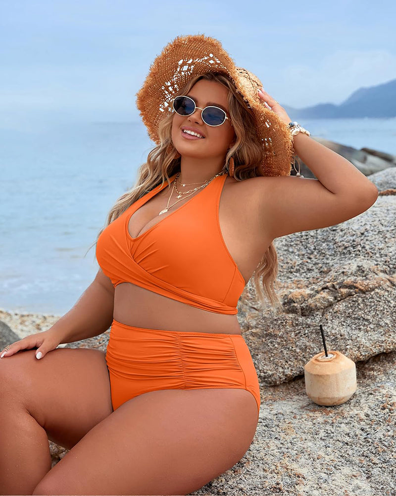 🔥👙Tummy Control Swimwear Modest Bikini s visokim pasom-SK
