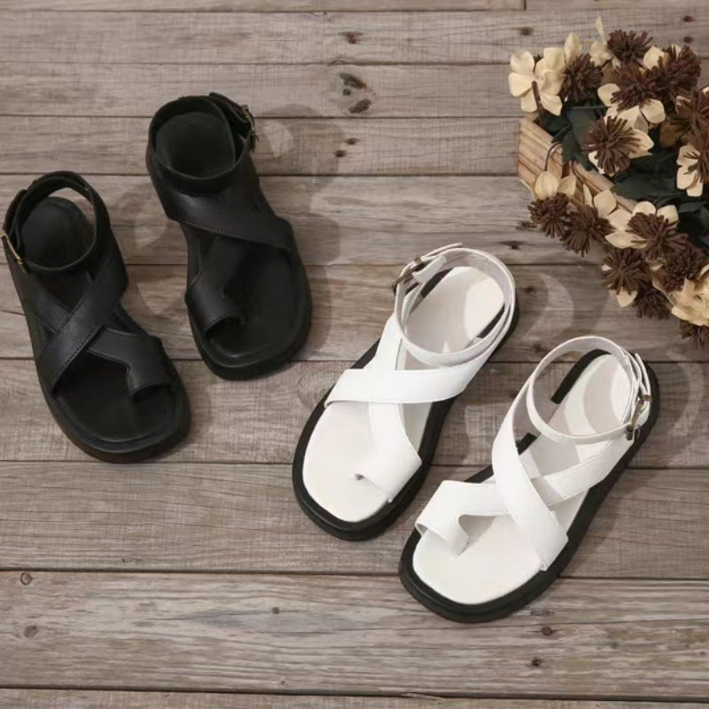 Sandalias de mujer con hebilla ajustable en el tobillo Crossover-ES