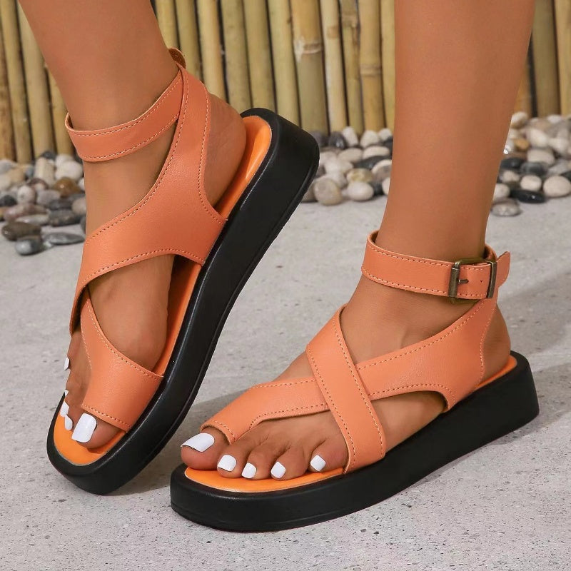 Sandalias de mujer con hebilla ajustable en el tobillo Crossover-ES