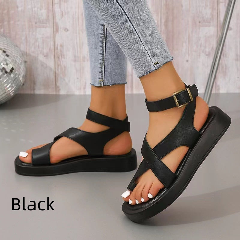 Sandalias de mujer con hebilla ajustable en el tobillo Crossover-ES