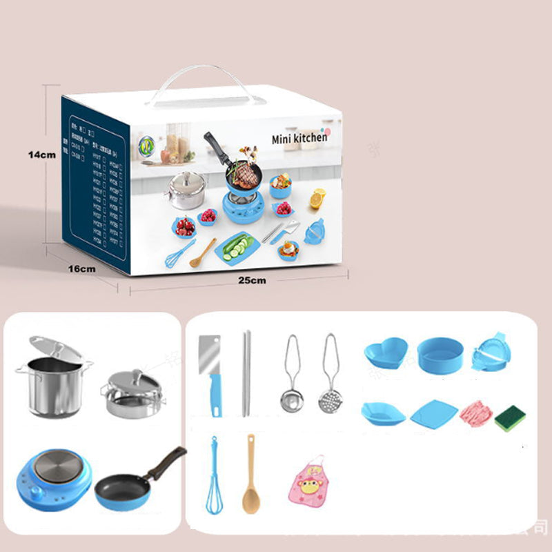 🍳Mini virtuvė (vaikiški žaislai) - rinkinyje 22 vnt-LT